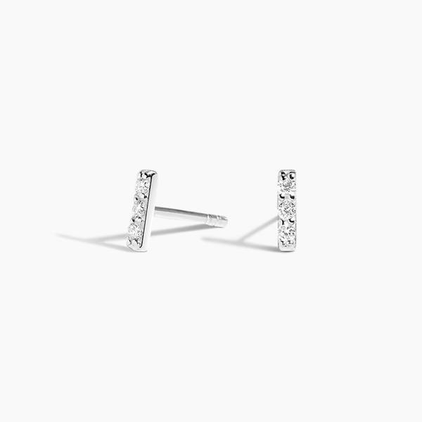 Diamond Bar Earrings